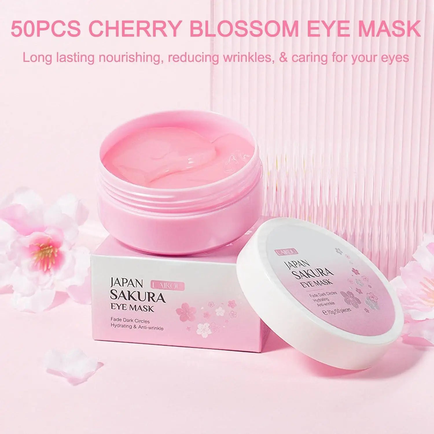Sakura Skin Care Kit, 14pcs/set Moisturizing Facial Mask & Essence Face Cream & Eye Mask & Lip Mask, Skin Care Kit for Women