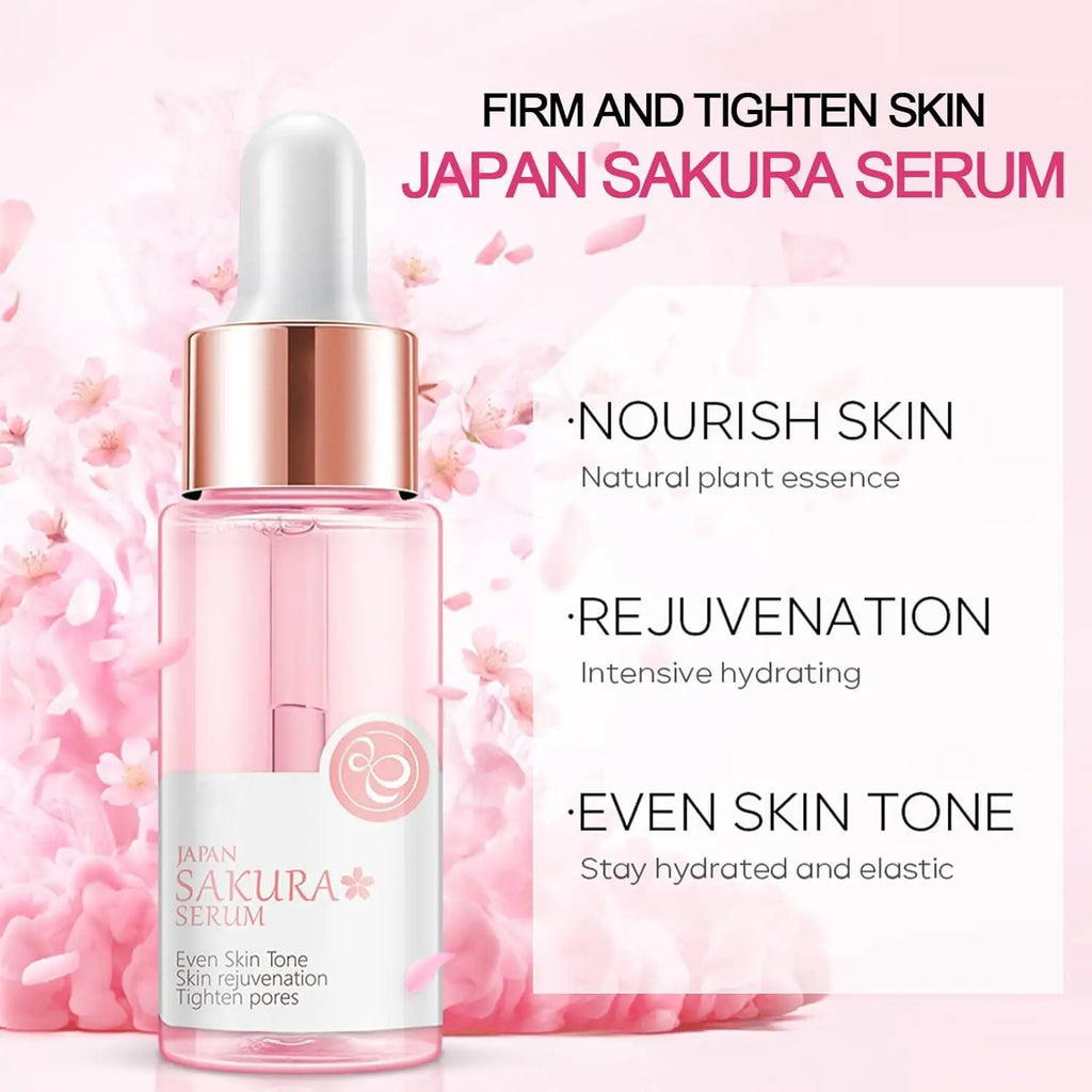 Sakura Skin Care Kit, 14pcs/set Moisturizing Facial Mask & Essence Face Cream & Eye Mask & Lip Mask, Skin Care Kit for Women