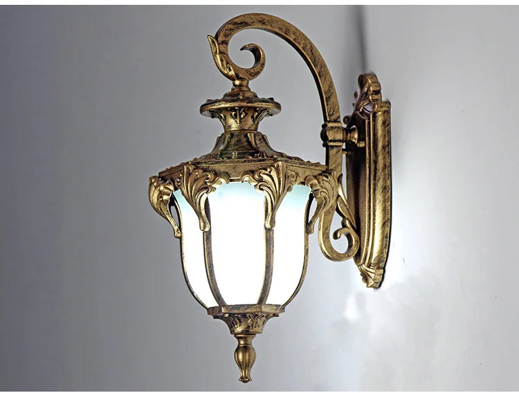 European Style Retro LED Wall Light  Waterproof Garden Outdoor Sconce Lamp Vintage Porch Lamp E27 Lighting