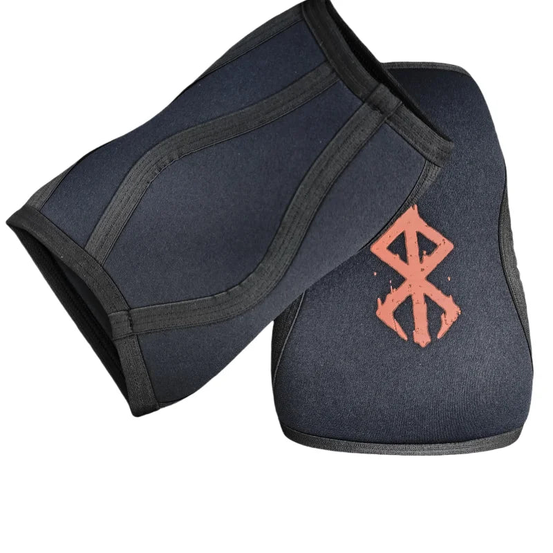 1 Pair Strength Knee Sleeves 7mm Neoprene Compression Knee Brace Support for Weightlifting, Powerlifting, Squat for Women & Men