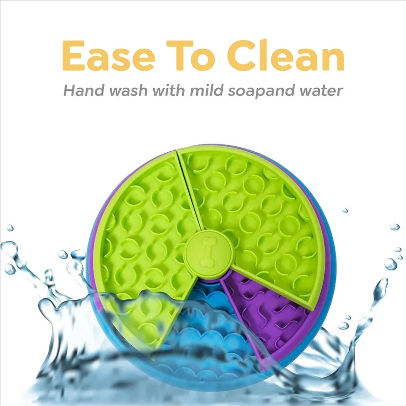 Dog Puzzle Slow Feeder Interactive Dog Puzzle Game 3 Layers Detachable Slow Eating Dog Bowl Anti-anxiety Dog Feeder Bowl