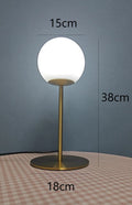 Modern Table Lamps Nordic Bedroom Bedside Creative Glass Ball Decorative Table Lights LED Simple Study Desk Light Send E27 Bulb