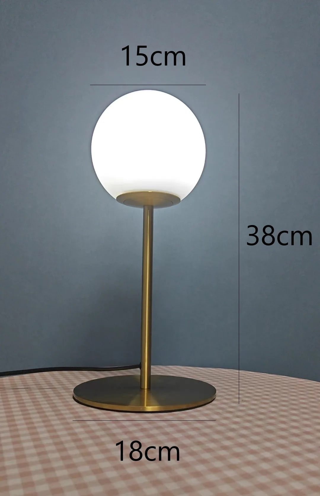 Modern Table Lamps Nordic Bedroom Bedside Creative Glass Ball Decorative Table Lights LED Simple Study Desk Light Send E27 Bulb