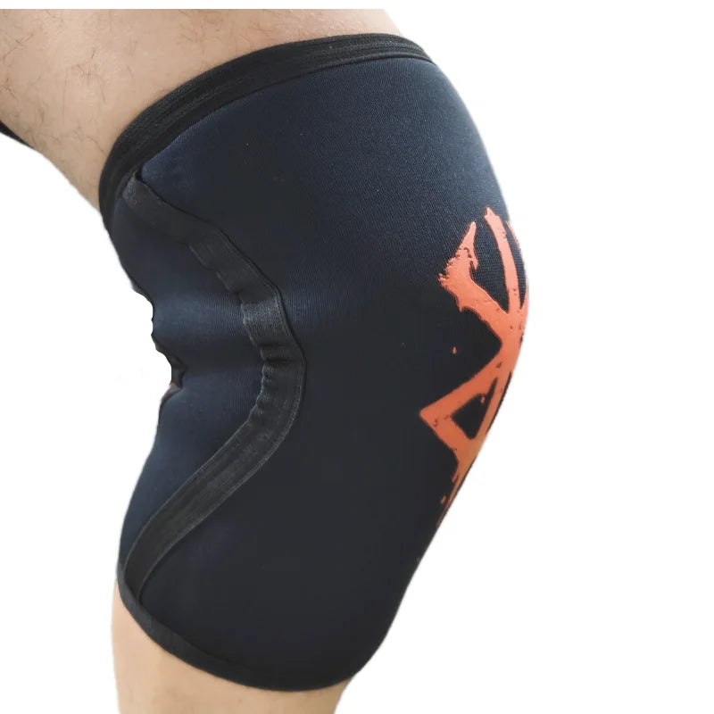 1 Pair Strength Knee Sleeves 7mm Neoprene Compression Knee Brace Support for Weightlifting, Powerlifting, Squat for Women & Men