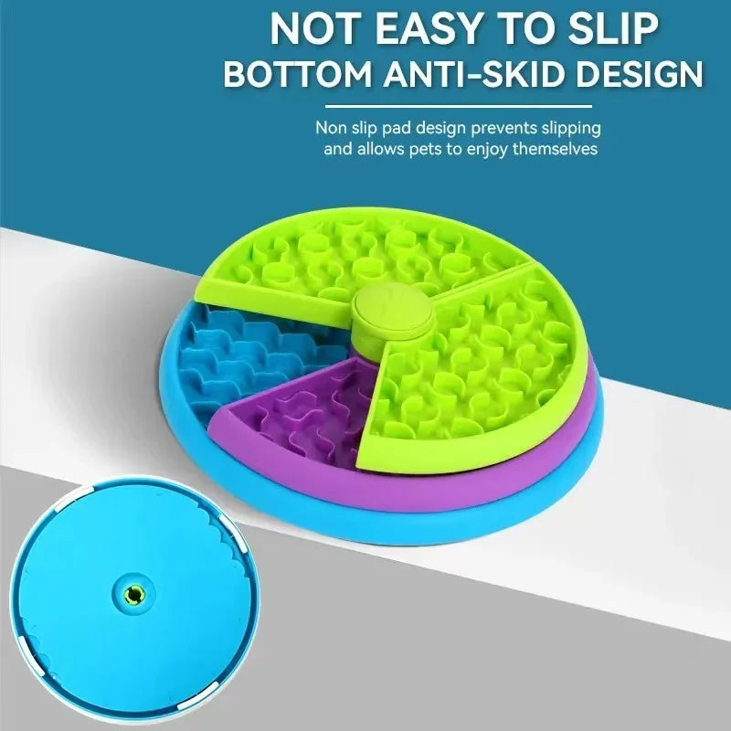 Dog Puzzle Slow Feeder Interactive Dog Puzzle Game 3 Layers Detachable Slow Eating Dog Bowl Anti-anxiety Dog Feeder Bowl