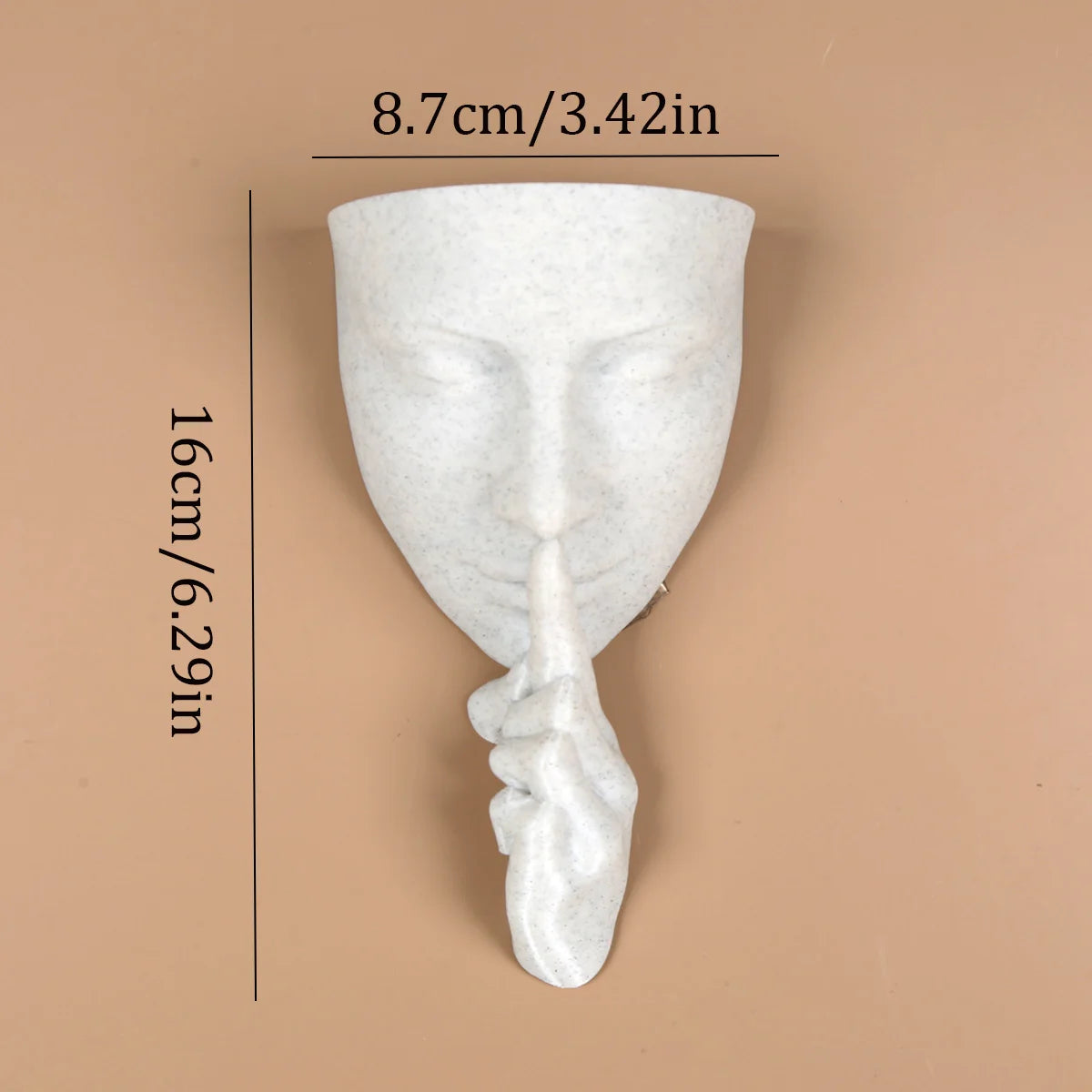 Face Art Wall Planter, Creative Greenery Decoration, Nordic-style Wall-mounted Flower Holder, Personalized Home Decor