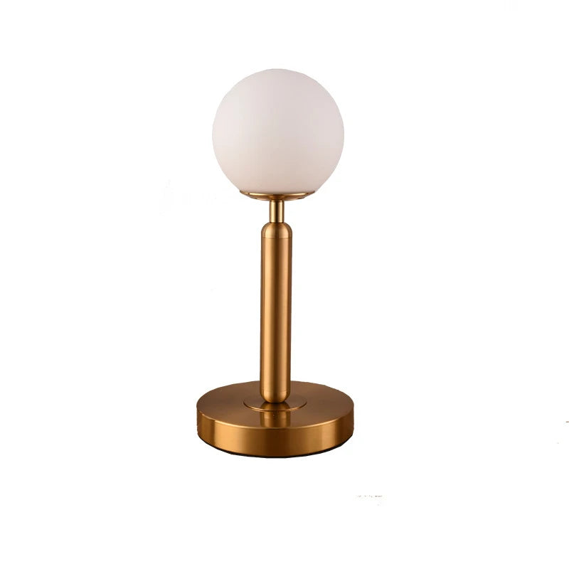 Modern Table Lamps Nordic Bedroom Bedside Creative Glass Ball Decorative Table Lights LED Simple Study Desk Light Send E27 Bulb