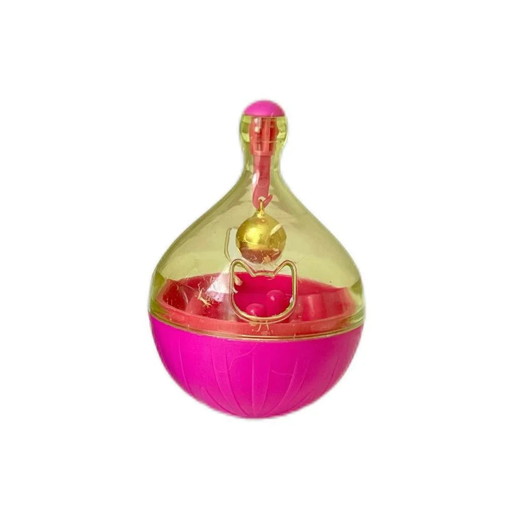 1 PC Parrot Bird Hamster Tumbler Toy Treat Dispenser Bell Foraging Puzzle Feeder Enrichment Boredom Relief Interactive Ball Toys