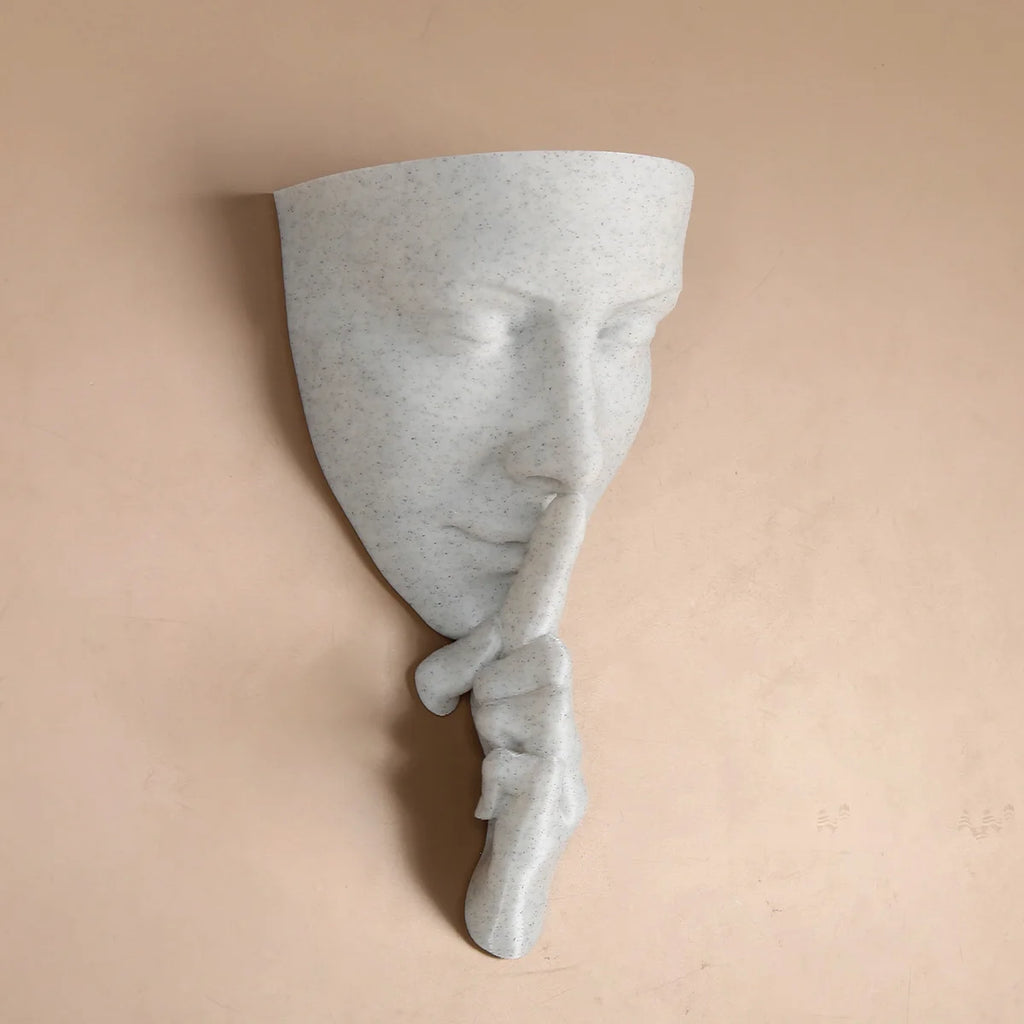 Face Art Wall Planter, Creative Greenery Decoration, Nordic-style Wall-mounted Flower Holder, Personalized Home Decor