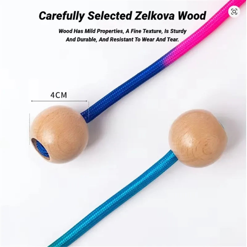 5M Rainbow Long Rope Group Skipping Children Students Speed -Fit Jump With Anti-Slip Handle School Elementary Outdoor Sports