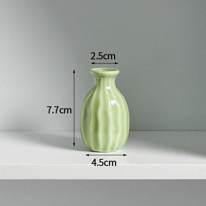 Modern Nordic Style Ceramic Vases Simple Pot Flower Arrangement for Home Office Desktop Living Room Decoration Jarrones Nordicos