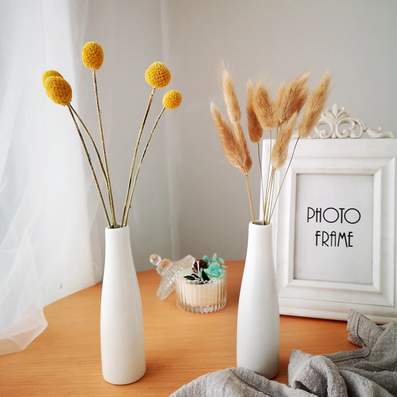 Modern Nordic Style Ceramic Vases Simple Pot Flower Arrangement for Home Office Desktop Living Room Decoration Jarrones Nordicos
