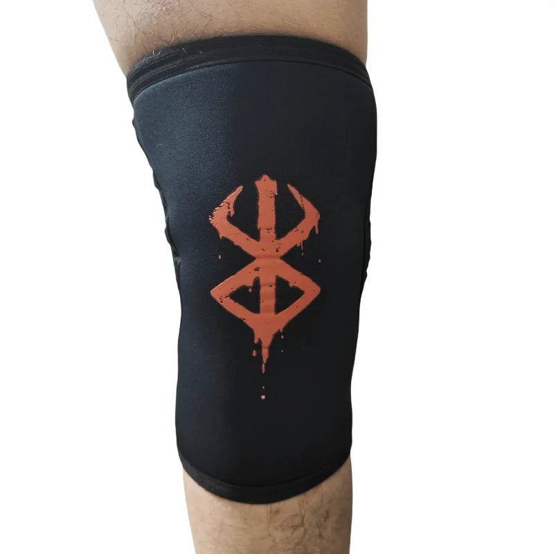 1 Pair Strength Knee Sleeves 7mm Neoprene Compression Knee Brace Support for Weightlifting, Powerlifting, Squat for Women & Men