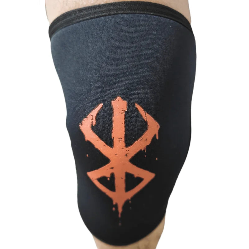 1 Pair Strength Knee Sleeves 7mm Neoprene Compression Knee Brace Support for Weightlifting, Powerlifting, Squat for Women & Men