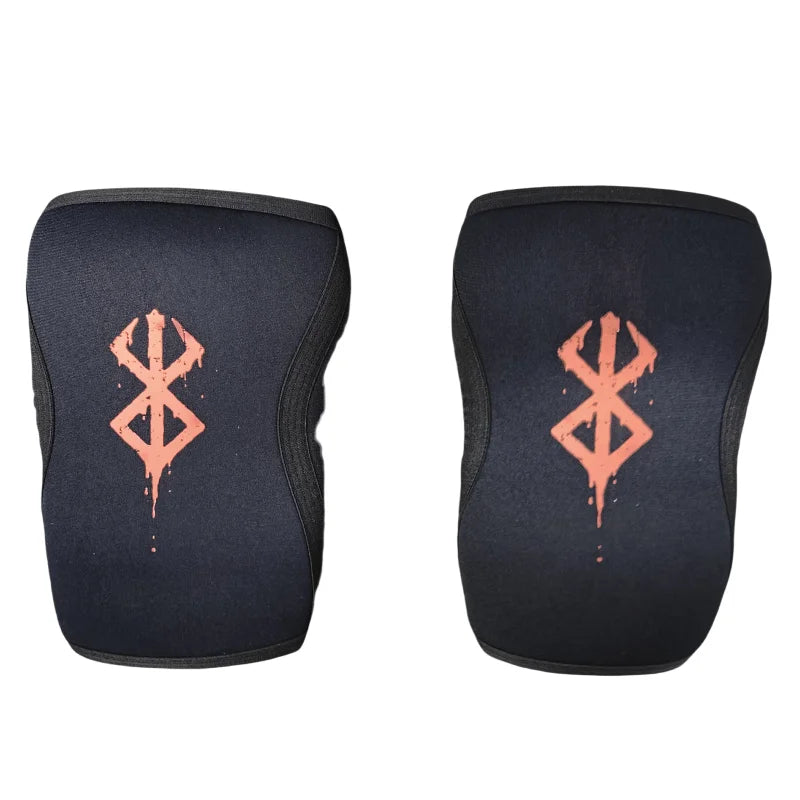 1 Pair Strength Knee Sleeves 7mm Neoprene Compression Knee Brace Support for Weightlifting, Powerlifting, Squat for Women & Men