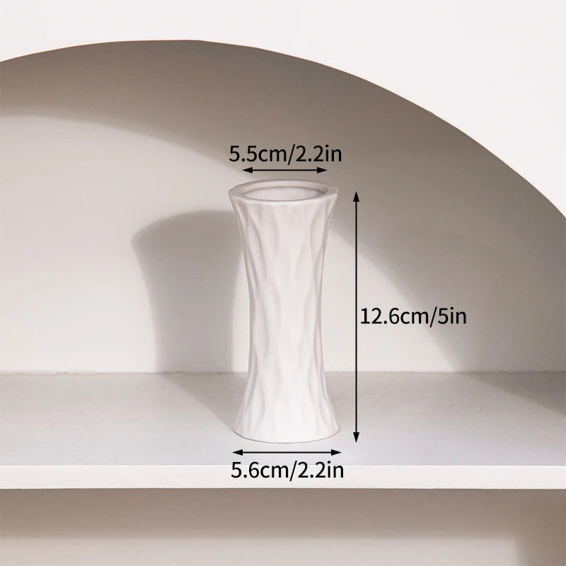 Modern Nordic Style Ceramic Vases Simple Pot Flower Arrangement for Home Office Desktop Living Room Decoration Jarrones Nordicos